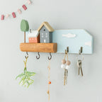 Fairytale Town Wooden Wall Hook Rack for Keys