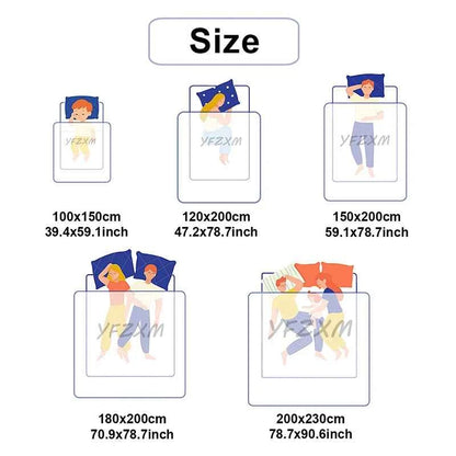 Thicken Warm Flannel Blanket Super Soft Fluffy Queen Blanket Single Double Size Cozy Skin-friendly Multifunctional Nap Blanket