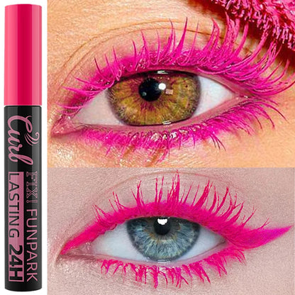 9 Color Mascara Thick Curl Waterproof  Natural Eyelash  Long Lasting Blue White Green Pink Black Eye Makeup Korean cosmetics SS69