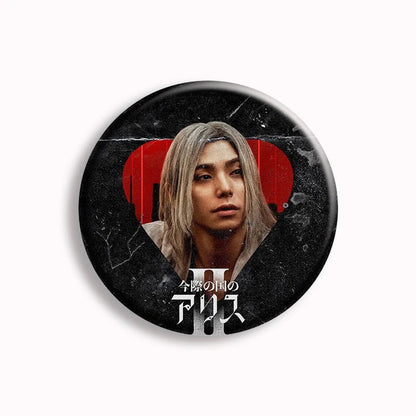 Hot Japan TV Alice in Borderland Soft Button Pin Chishiya Kuina Creative Game Over Brooch Badge Bag Decor Jewelry Fans Collect SS69 6.69 4 / 44mm(1.7in)