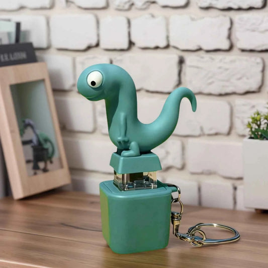 Funny Lizard Button Sound Keychain Rechargeable Lizard Keychain Fidget Keyring Toys With LED Colorful Lights for Stress Relief
