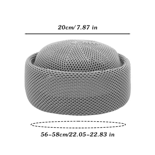 Fashion Mesh Hollow Breathable Summer Pillbox Beret Hat Women Colorful Outdoor Hard Pink Elegant Sun Cap Wholesale Taqiyah Kufi