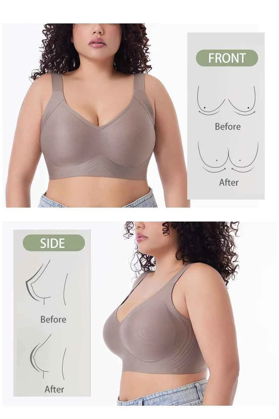 FallSweet Push UP Bra for Women Seamless Plus Size Bras Thin Cup Wireless Bralette Sexy Brassiere Femme M-6XL