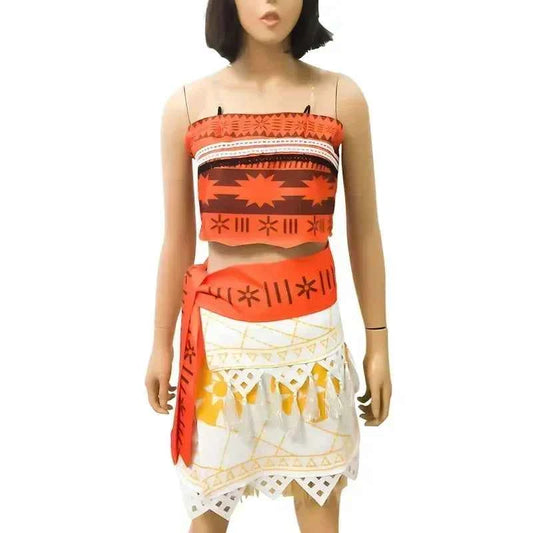 Performance Costume Mao Imoana Ocean Odyssey Cos Film Show Top Rok Pak Kind Fancy Cosplay Vaiana Jurk Outfit Voor Girl Women