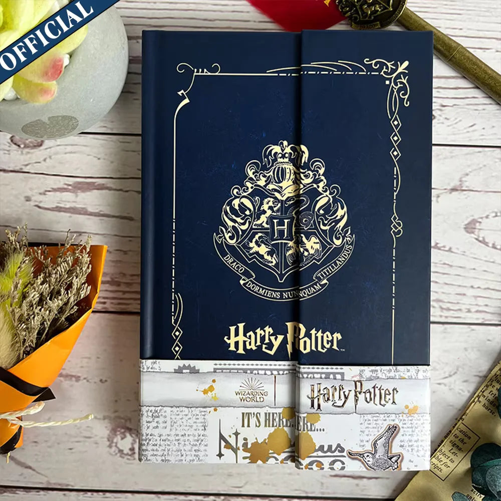 Authentic Harries Potters Peripheral Retro Notebook Magic Academy Hogwarts Slytherin Portable Notebook School Student Stationery