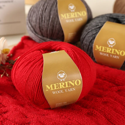 500g of High-Quality 212 Medium-Fine Alpaca Wool Yarn, Suitable for Knitting Sweaters, Scarves, and Hats, 10 Skeins/Pack