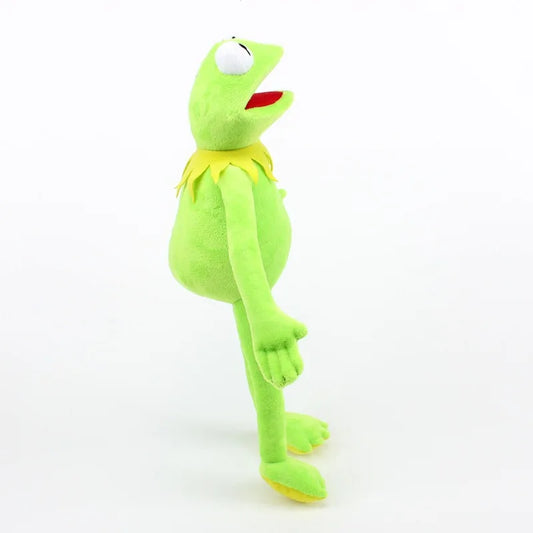 Anime Kermit The Frog Funny Kawaii Plush Doll Hand Puppet Schoolbag Frog Cute Plush Toy Ventriloquist Performance Props For Baby