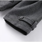 Fashion Short Woolen Coat For Women Stand Collar Full Sleeve Loose Zipper Jacket Female 2025 Spring Autumn Solid Lady Outwear