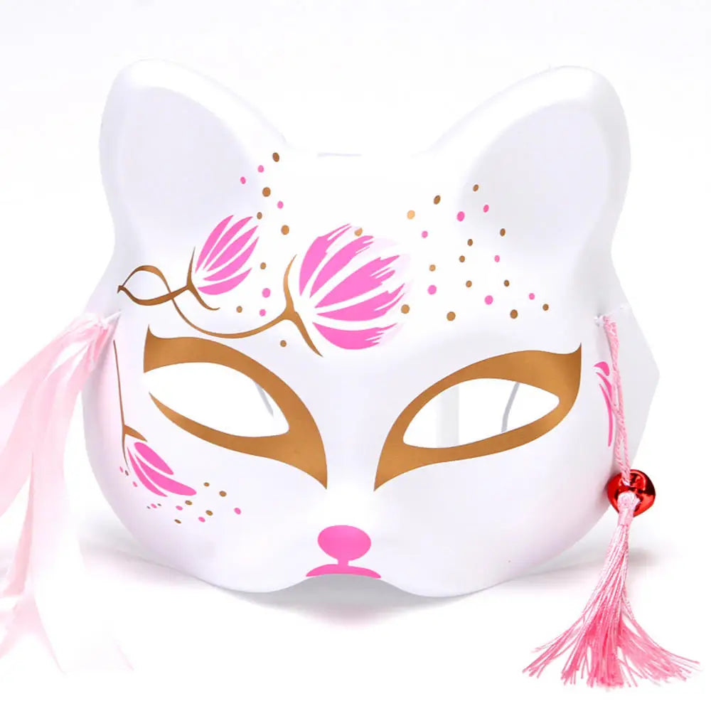 Exaggerated Rabbit Ear Mask - Black & White PVC Costume Accessory