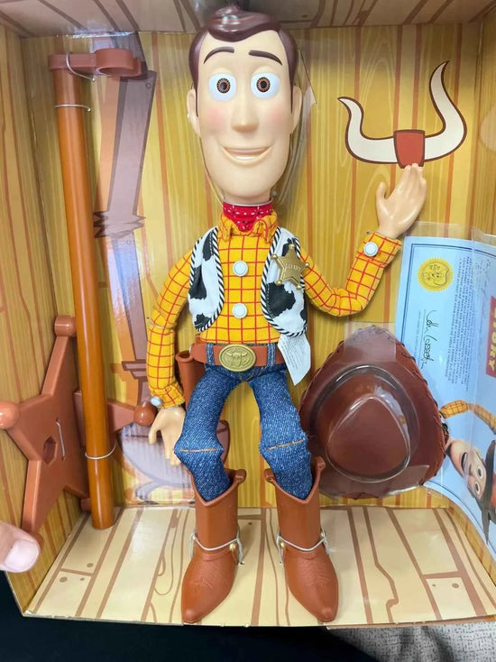 Hot 40cm Disney Pixar Toy Story  Woody Action Figures English Movie Sound Character Doll Cloth Cowboy Birthday Gift For Children