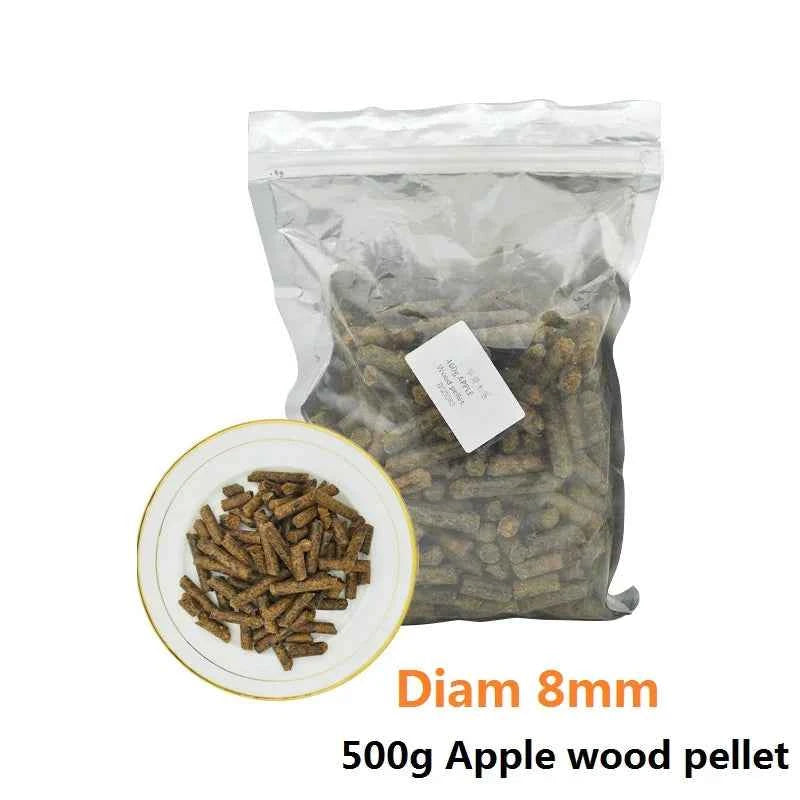 500g Apple Wood Pellets BBQ Flavoring Chips Kiln Dried Sawdus Specialty Wooden Chunks for Barbecue Smoker Grill Bacon Fish Meat