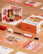 Rolife Night Out Food Stall DIY Modern Miniature House Themed Restaurant Assembly Model Kit For Model Enthusiasts Kids Adults