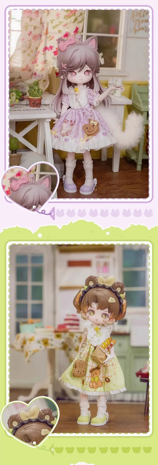 New Come4free Miniy The Jungle Book Series Ob11 1/12 Bjd 20cm Movable joint doll Anime Figures Dolls Mystery Box Boy Girls Gifts SS69