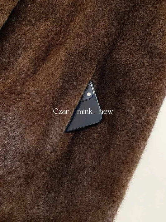 Winter Womens Real Mink Fur Coat High Quality V-neck Fur Jackets for Women New in Outerwears Luxury Clothes 2024 шуба женская