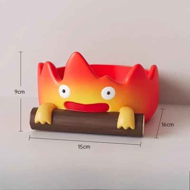 Resin Cartoon Fire Person Key Storage Holder