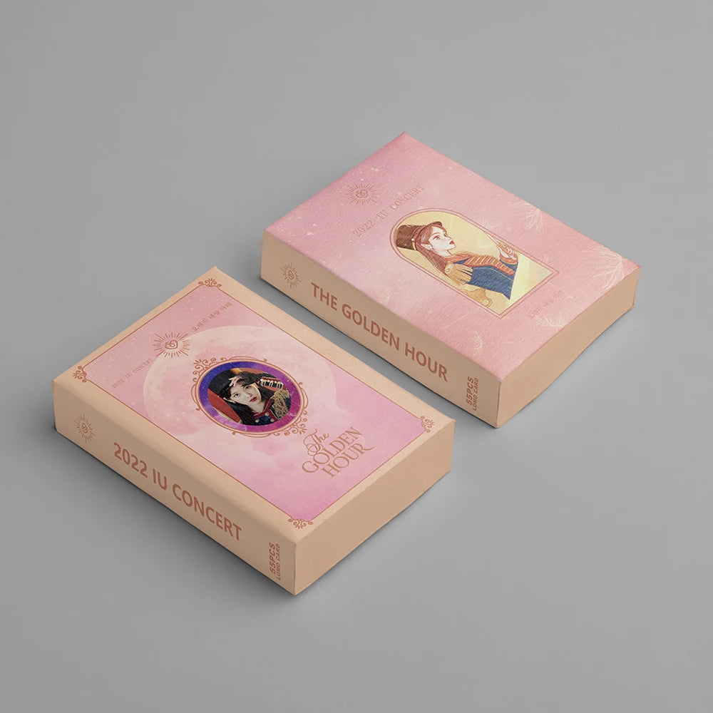 55pcs/set Kpop IU The Golden Hour Lomo Cards High quality HD Photocard for fans collection Fashion Cute Fans Gift SS69