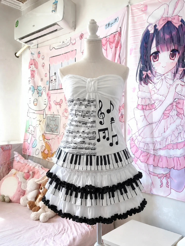 Y2K American Vintage Leopard Print Matching Sets Women Gothic Punk Satin Cami Fluffy Trim Mini Skirt Subculture Daily Outfits