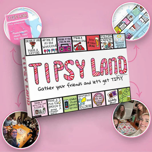 Tipsy Drinking Board Game Leather Land Drinking Games for Adults Interactive Girls Night Drinking Games Bachelorette Party Games SS69