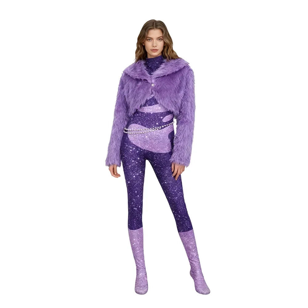 ZOBOTT Zootopia Gazelle Cosplay Costume Women's Polyester Outfit Set