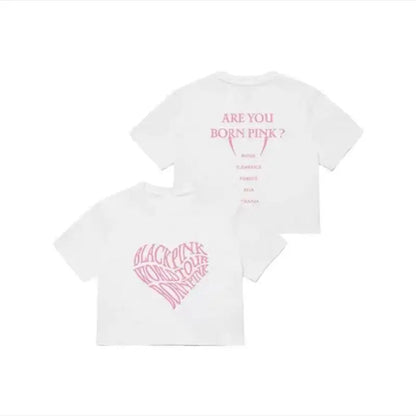Crop Navel Baring Sport T-shirt Cotton Kpop BP Concert T-Shirts Fashion Summer Clothes Women Pink Clothes Sport Short Sleeves SS69 21.69 2 / XXL