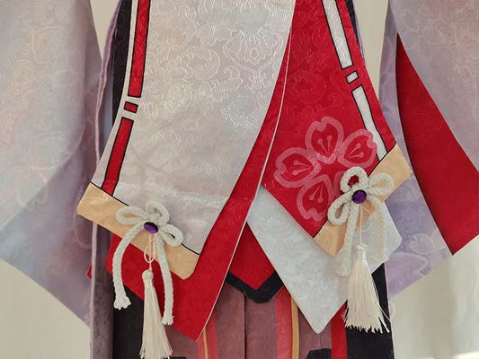 Genshin Impact Yae Miko Cosplay Costume Set with Wig Ears and Tail