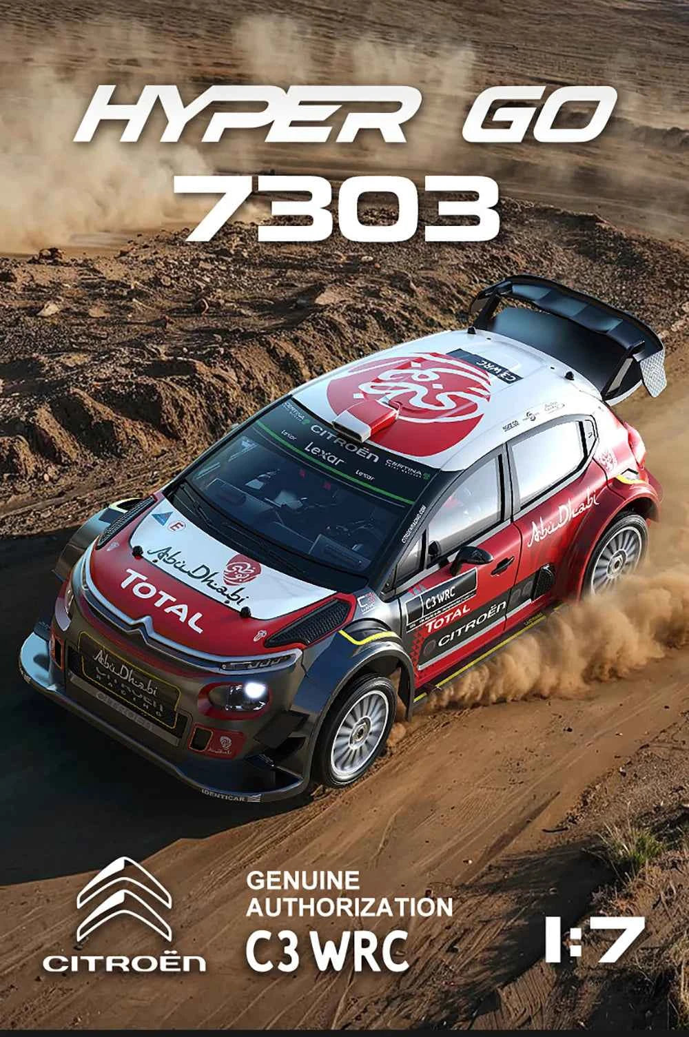 MJX 7303 1/7 RC Car 4WD HYPER GO Blushless Remote Contorl Car High Speed Drift Off-load RC Car For Gifts