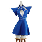 Classic Britney Blue Flight Attendant Uniform Cosplay Costume Retro Stewardess Themed Outfit For Halloween Carnival Masquerade