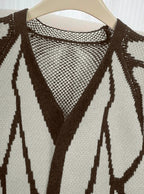 Aesthetic Butterfly Wing Sweater Women Mesh Collar Knitted Cardigan Elegant Fall Winter Long Sleeve Coat Casual Outerwear