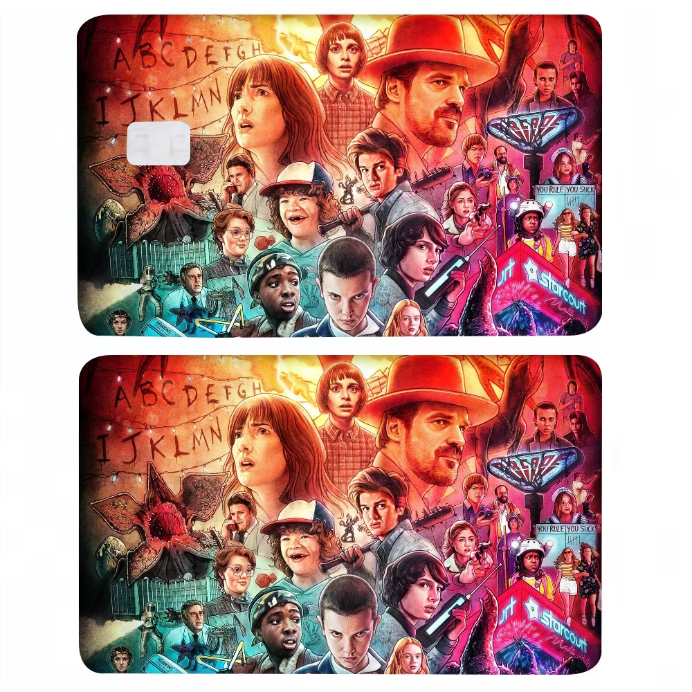 Stranger Things Credit Card Skin Stickers For VISA Bank Card Transportation Card Waterproof Sticker Anti-scratch Women Gift SS69 9.69 1 Set / z5