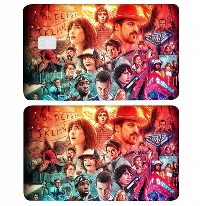 Stranger Things Credit Card Skin Stickers For VISA Bank Card Transportation Card Waterproof Sticker Anti-scratch Women Gift SS69 9.69 1 Set / z5