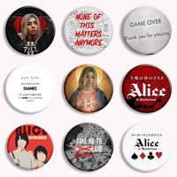 Hot Japan TV Alice in Borderland Soft Button Pin Chishiya Kuina Creative Game Over Brooch Badge Bag Decor Jewelry Fans Collect SS69