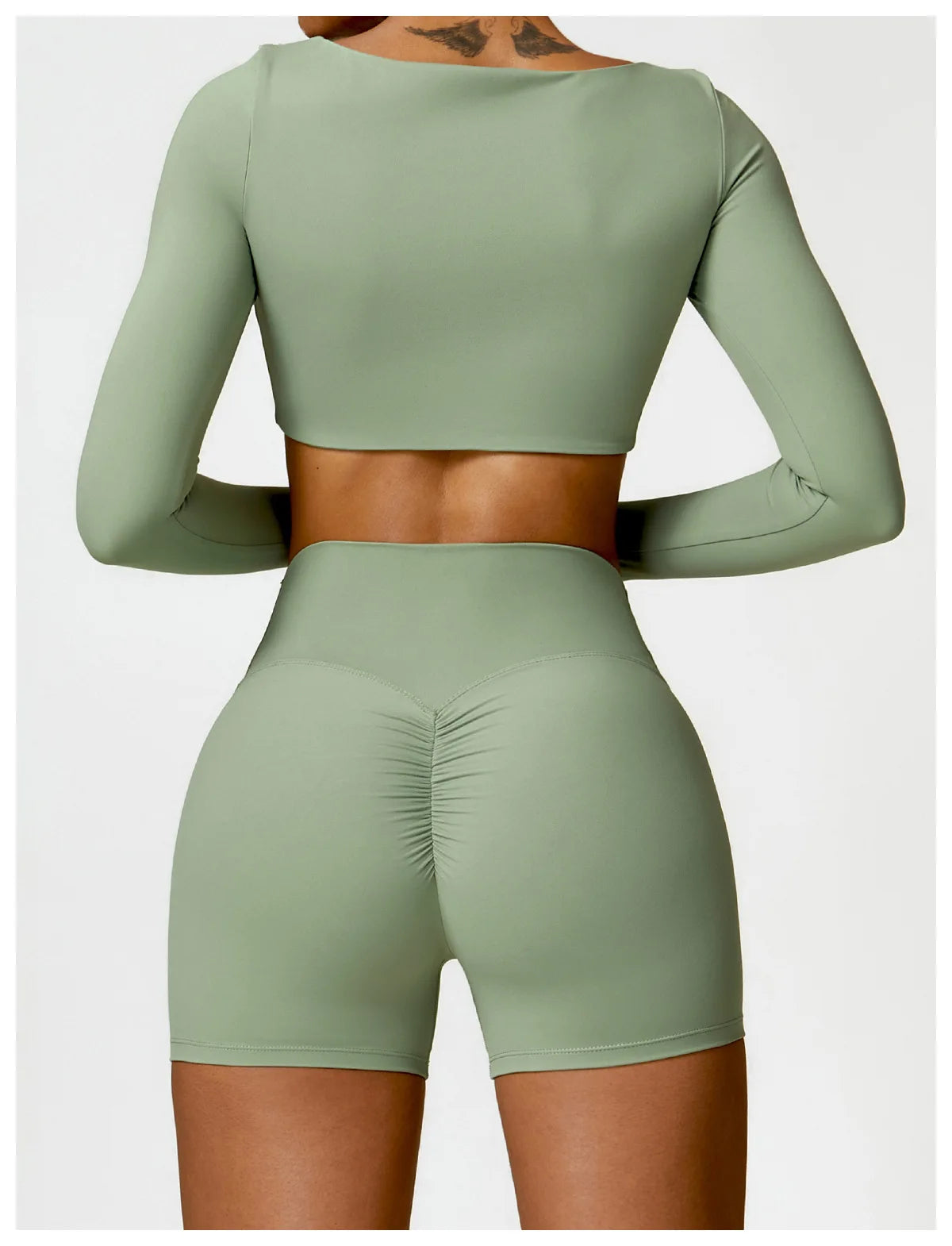 2PCS Yoga Suit Sports Set Women Quick-Drying Gym Set Women Tracksuit Running Workout Long Sleeve Sports Shirt Yoga Clothing SS69