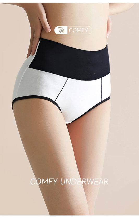 3Pcs/Set Cotton Women's Panties High Waist Body Shaper Underwear Plus Size M-4XL Underpants Soft Panty Slimming Female Briefs SS69