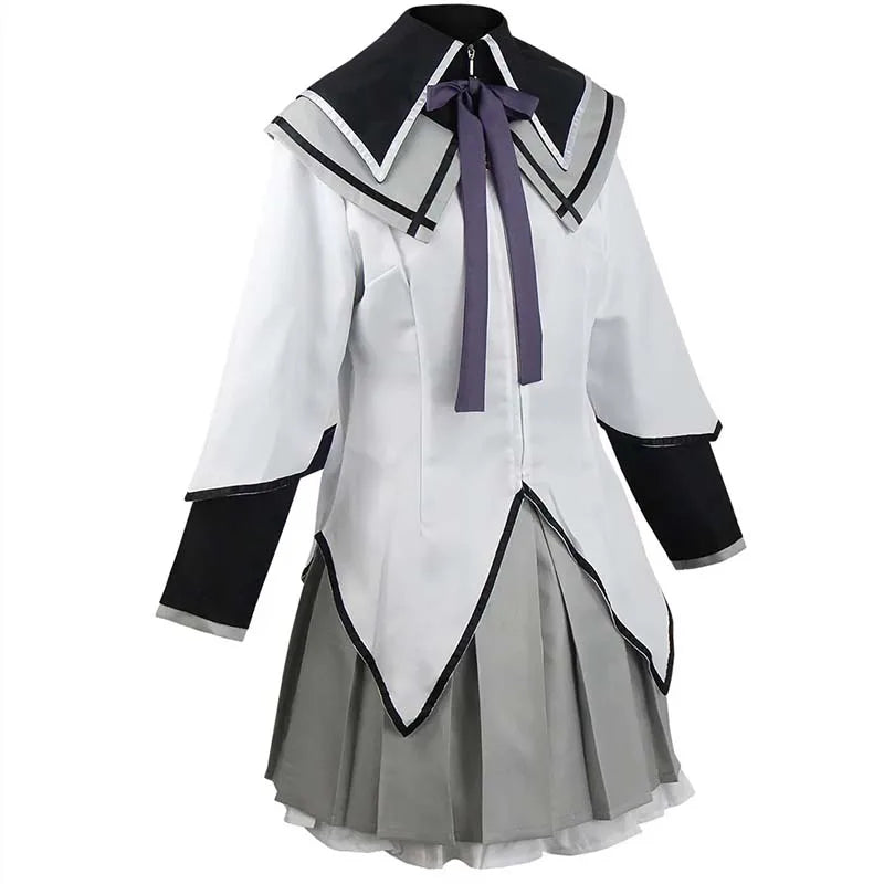 HOMCHEE TRENDS Akemi Homura Anime Cosplay Costume Set with Wig