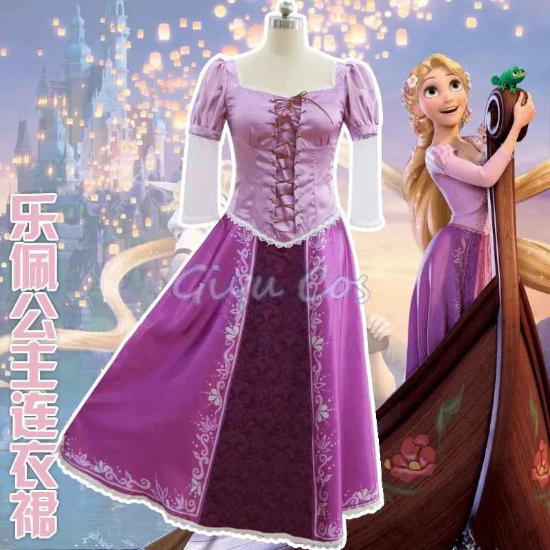 Rapunzel Cosplay Costume Adult Carnival Uniform Anime Halloween Costumes Women