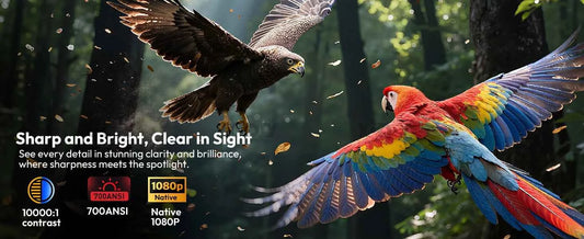 XGODY Gimbal N6 Pro 4K Projector Netflix Officially 700 Ansi Native 1080P Auto Focus Whale OS TV for Movie Home Theater