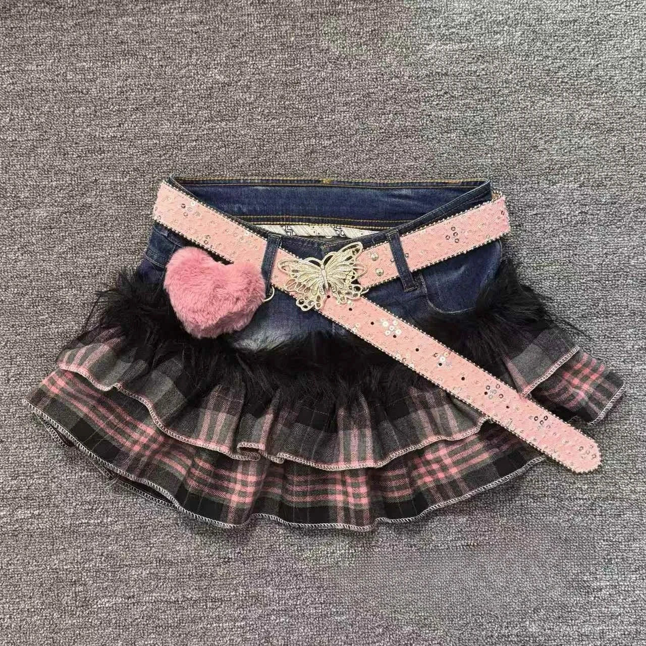 2026 American Vintage Mini Skirts Women Casual Y2k Subculture Punk Retro Clothing Party Clothing Sexy Slimjean Skirts for Girls