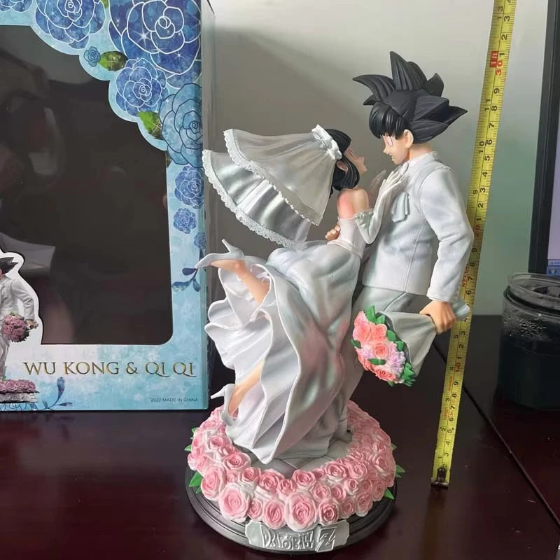 Dragon Ball Z Son Goku Figure Chichi Wedding Version 31CM PVC Figurine Model Toys Statue Collection Ornament Couple Wedding Gift SS69