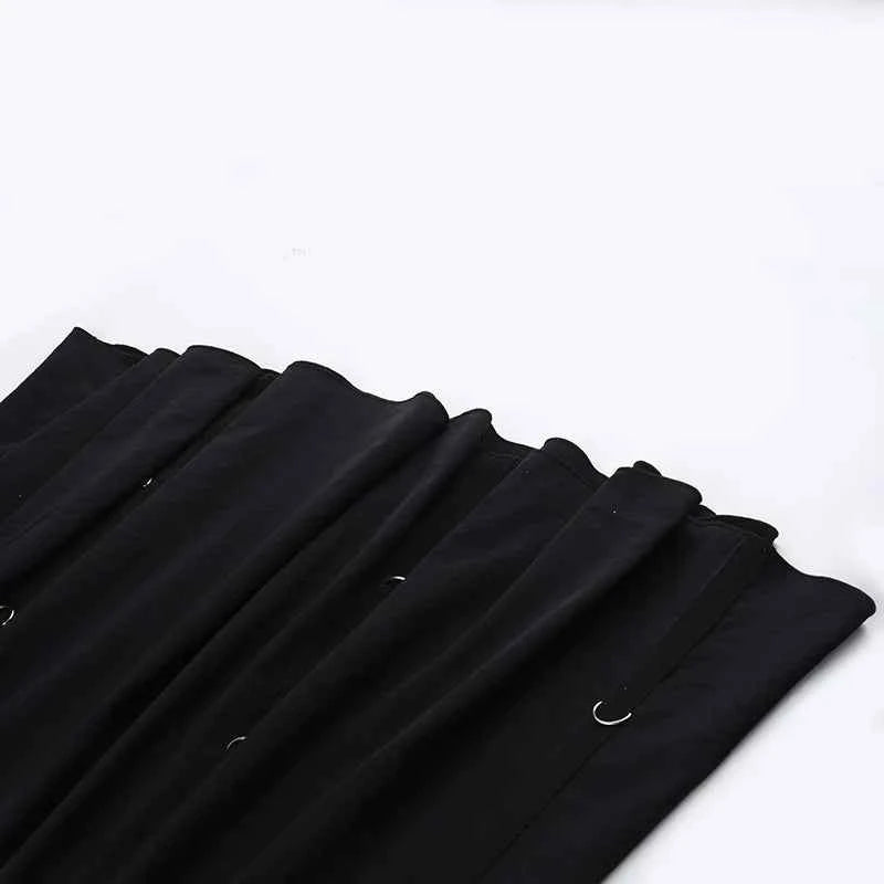 Goth Streetwear Gothic Skirt Women Harajuku Emo Alternative Grunge High Waist Bandage A-line Skirts Y2k E-girl Indie Clothes