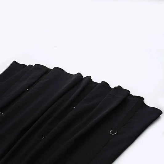 Goth Streetwear Gothic Skirt Women Harajuku Emo Alternative Grunge High Waist Bandage A-line Skirts Y2k E-girl Indie Clothes
