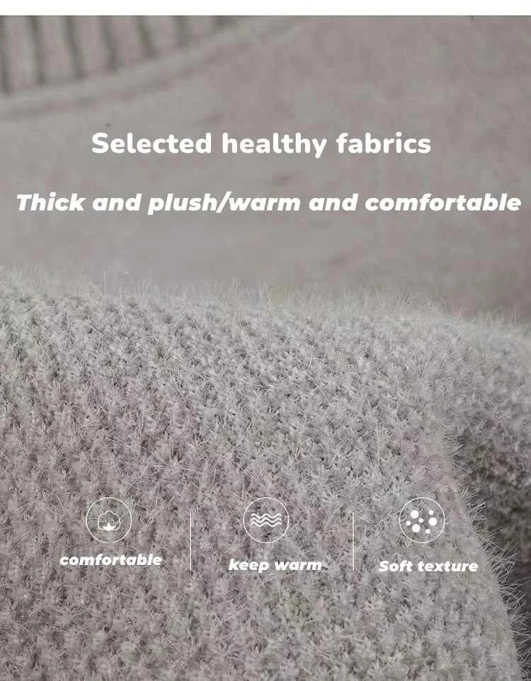 High end brand velvet sweater men's new fashion designer exquisite pony embroidery winter thick warm high neck knitted pullover