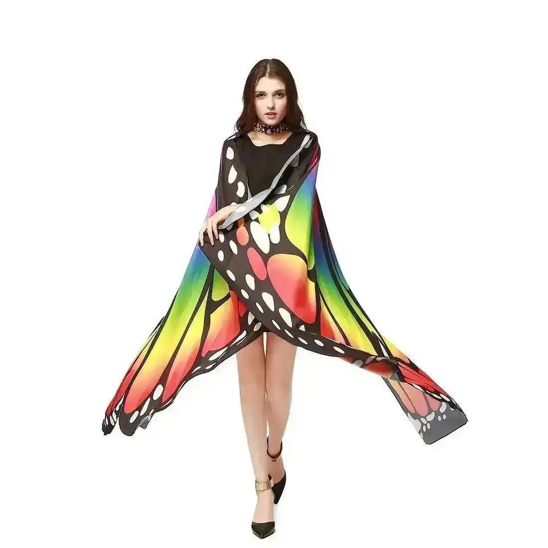 Adult Butterfly Wings Cape for Women Cosplay Costume