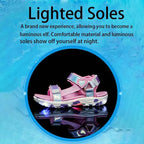 Girls' LED Sandals Children's Toddler Sports Beach Blue Pink Girls' Soft Shining Shoes Outdoor Soft Anti-Slip Princess LED Shoe