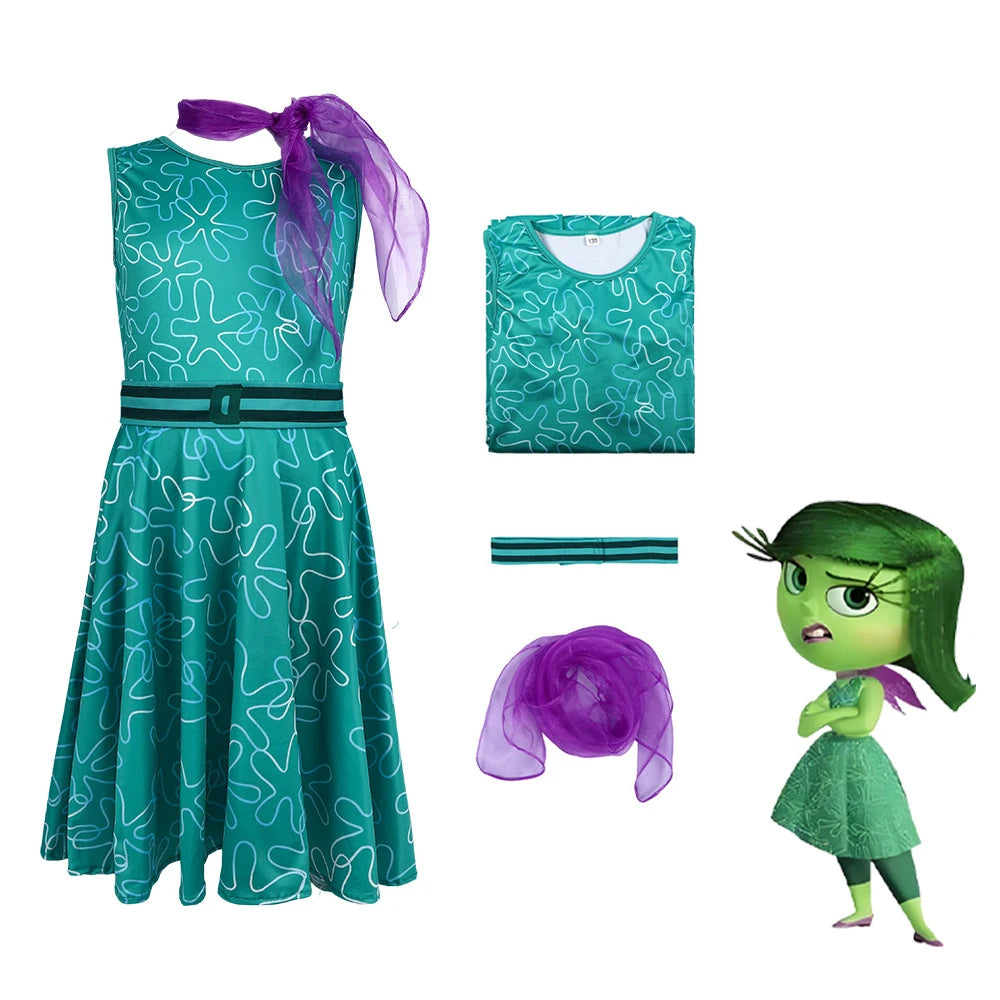 Inside Out Joy Cosplay Jumpsuit for Halloween & Conventions