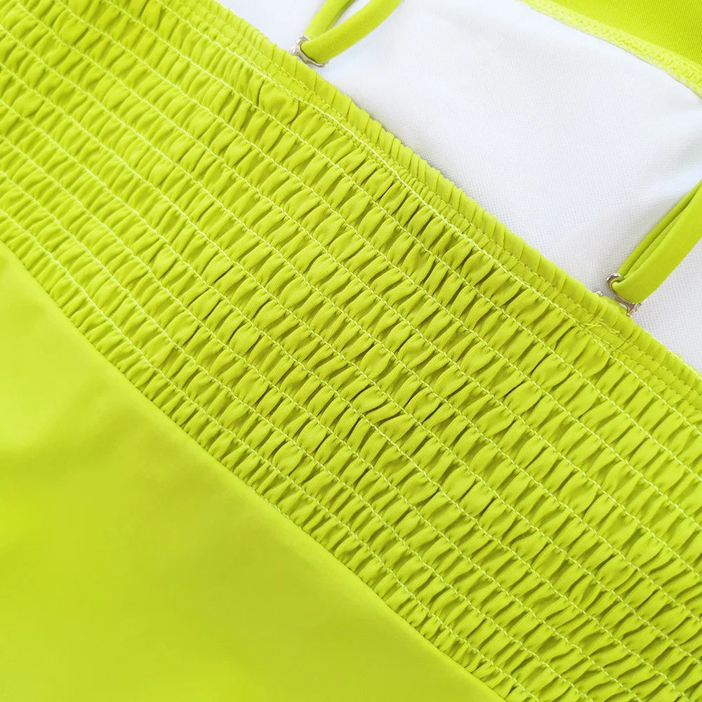 2023 New Arrival Push Up Women Bikini Set Floral Printed Ruffle Bikinis Strappy Bandage Swimwear Brazilian Biquini Bathing Suit SS69