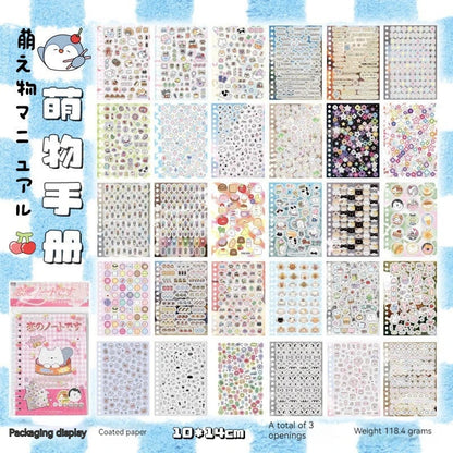 45pcs Japanese Retro Early Style Manga Cut Film Sticker Book Kawaii Girl Scrapbook Journal DIY Deco Cute Showa Phone Case Decals SS69 14.69 Cute toy 30sheets