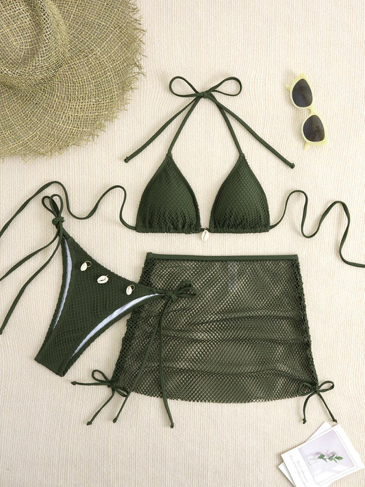 New Sexy Bikinis Female Swimsuits Women Three-Piece Swimwear Beach Swimming Wear Bathing Suits Brazilian Bikini Set Pool Bather SS69