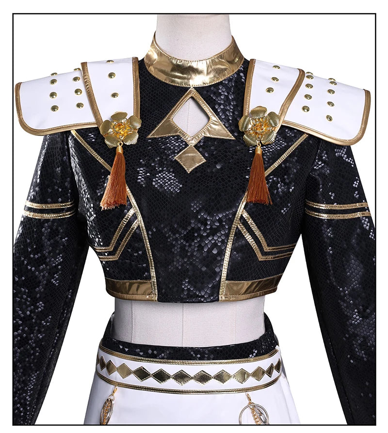 Black Golden Rumi Zoey Mira Cosplay Cosplay Costume Wig Women Suit Halloween Party Role Playing Outfit
