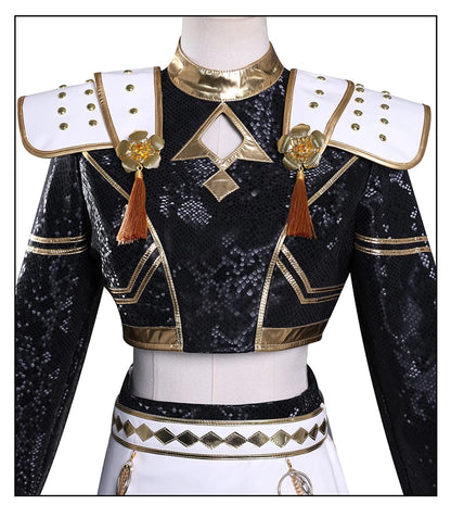 Black Golden Rumi Zoey Mira Cosplay Cosplay Costume Wig Women Suit Halloween Party Role Playing Outfit