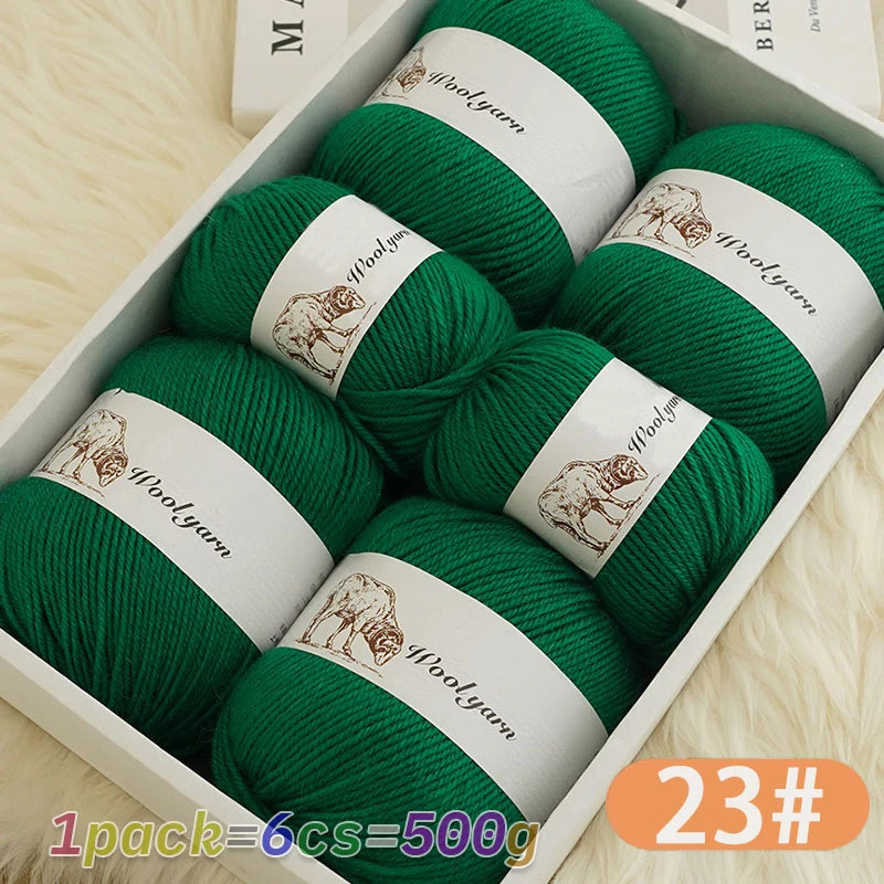 500g pure wool yarn fine count cashmere medium coarse yarn for making warm sweaters and scarves for autumn and winter